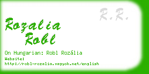 rozalia robl business card